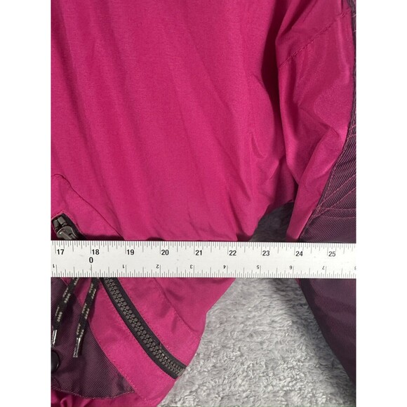 Vintage 90s Mountain Goat Pink Fushia‎ Puffer Ski Jacket Women Size M - Picture 7 of 10